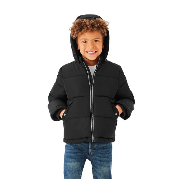 NEW Member's Mark Boys Puffer Jacket Black Small  6/7 - Picture 1 of 8